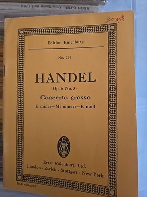 Edition Eulenburg No 266 Handel Op 6 No 3 Concerto Grosso D minor SY154