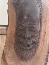 Alter dekorativer Afrikanischer Hartholz Kopf handgeschnitzt Unikat TOP