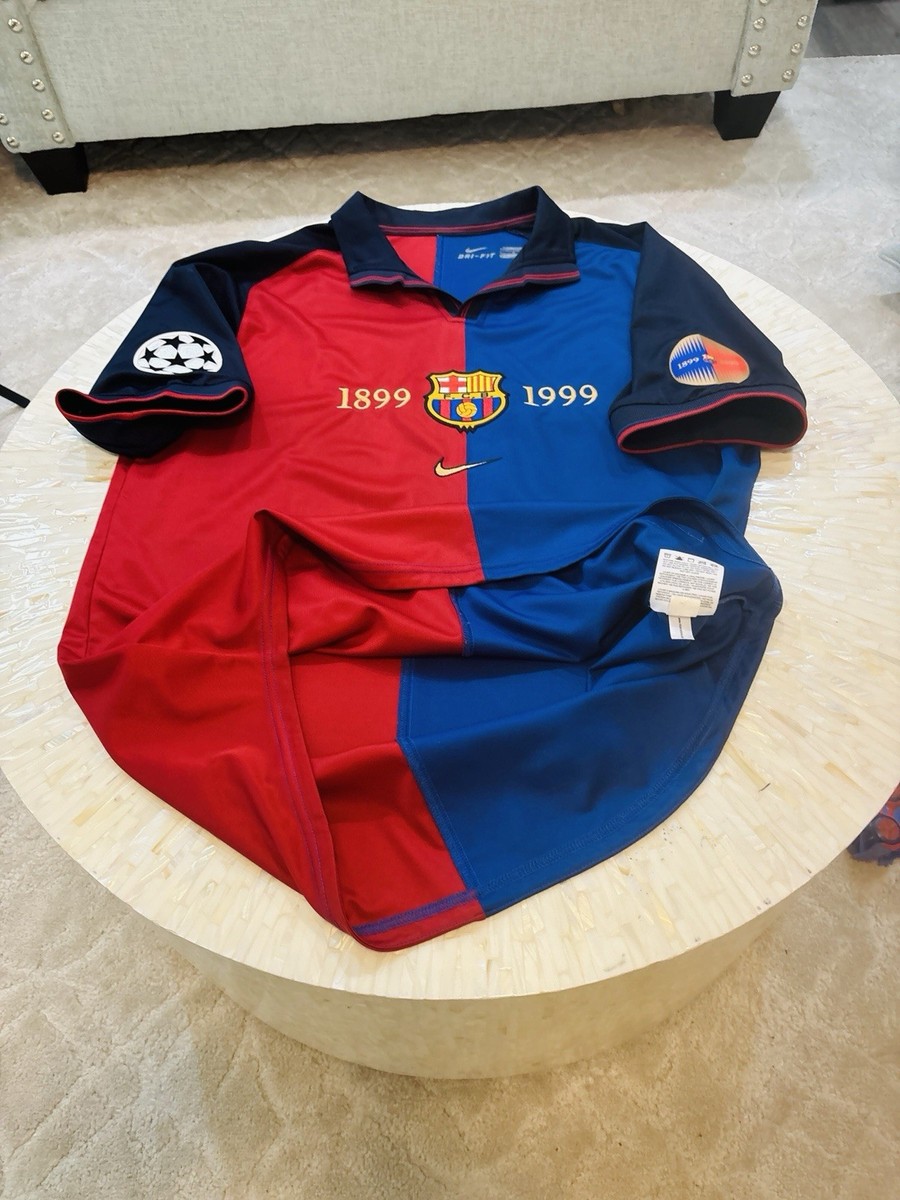 Barcelona Jersey 1999/2000 Home Size L | eBay