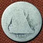 1877 Seated Liberty Quarter 25C Silver Coin AG/G 90% Silver Nice Coin