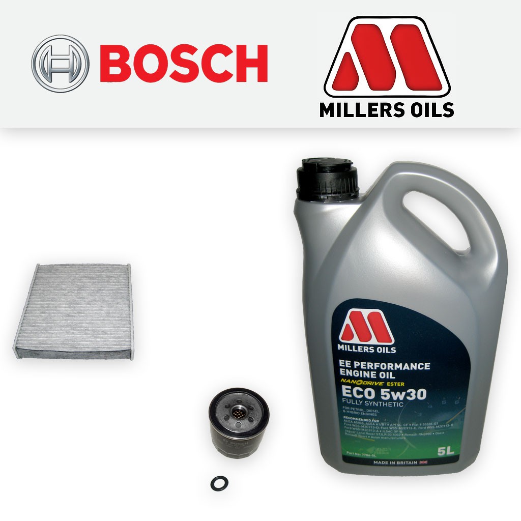 SERVICE KIT for VOLVO C30 1.6 OIL CABIN FILTERS +EE NANO (2006-2012)