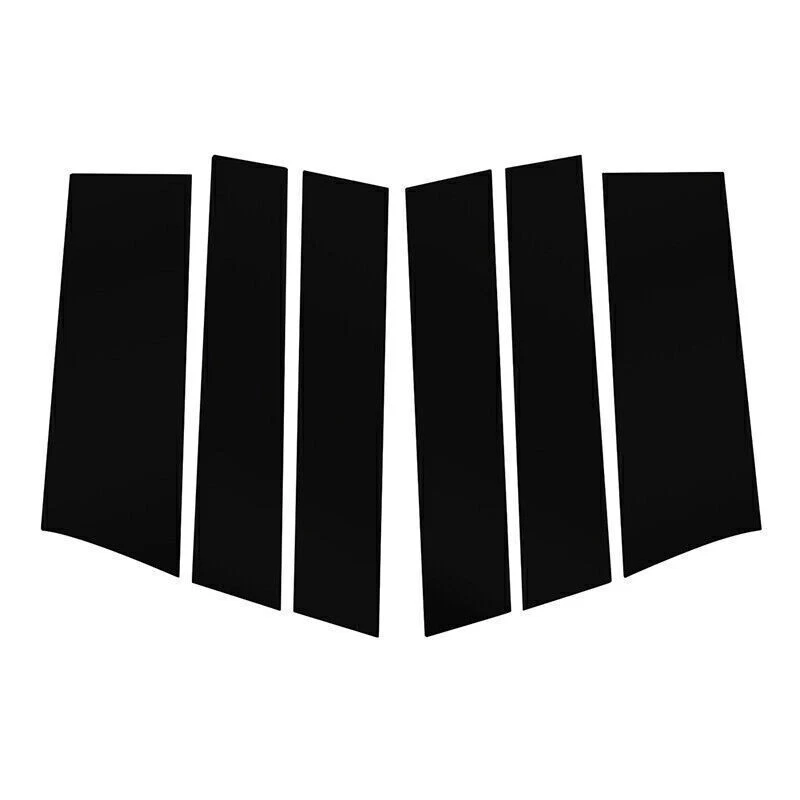 Pillar Posts Door Piano Black Trim Decal Cover Kit For Honda Odyssey 2011-2017 - Imagem 3 de 4