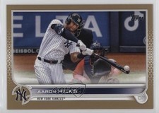 2022 Topps Series 2 Gold 1539/2022 Aaron Hicks #497 0l44