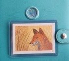 Original ACEO Signed Fox in Tall Grass Watercolor — photo 1