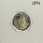 1894 Barber Dime, 90% Silver, Nice, Extremely Low Mintage! 🔥