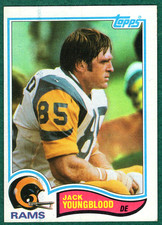 Jack Youngblood - 1982 Topps #388 - Los Angeles Rams Football Card