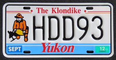 YUKON TERRITORY - MINER license plate  1993 - 2020  PICK A NUMBER