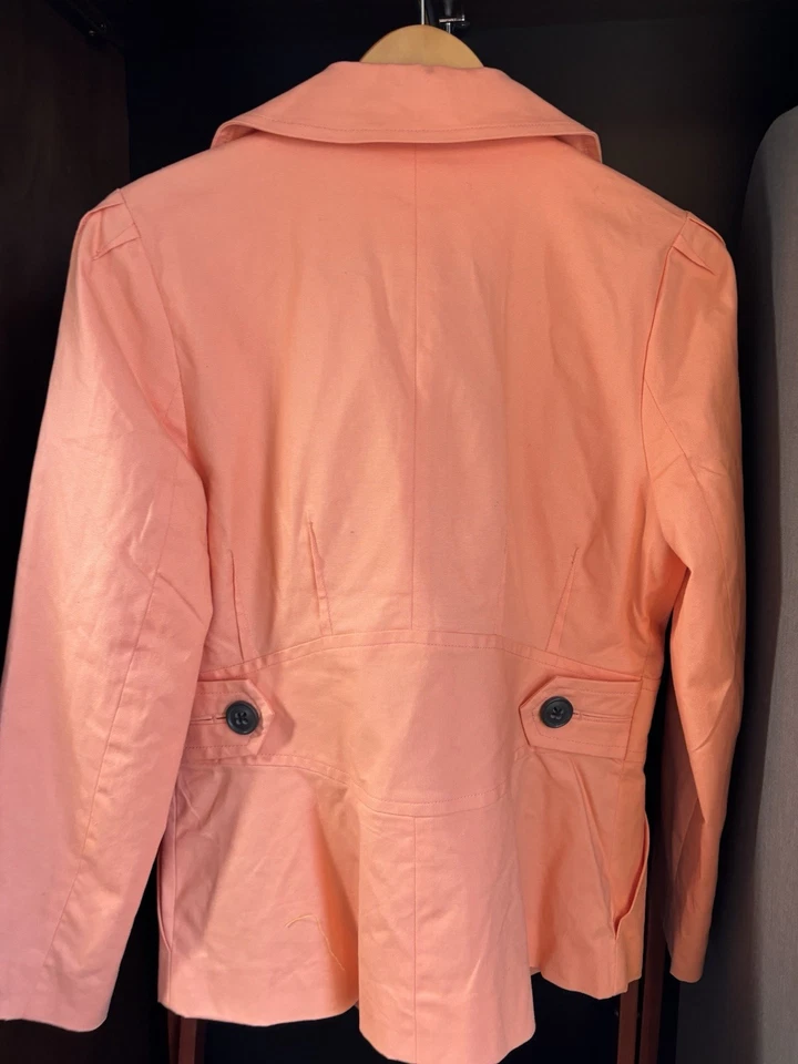 Abrigo Blazer Mujer Diálogo Rosa Claro Talla 10 Nuevo Foto 4 de 4