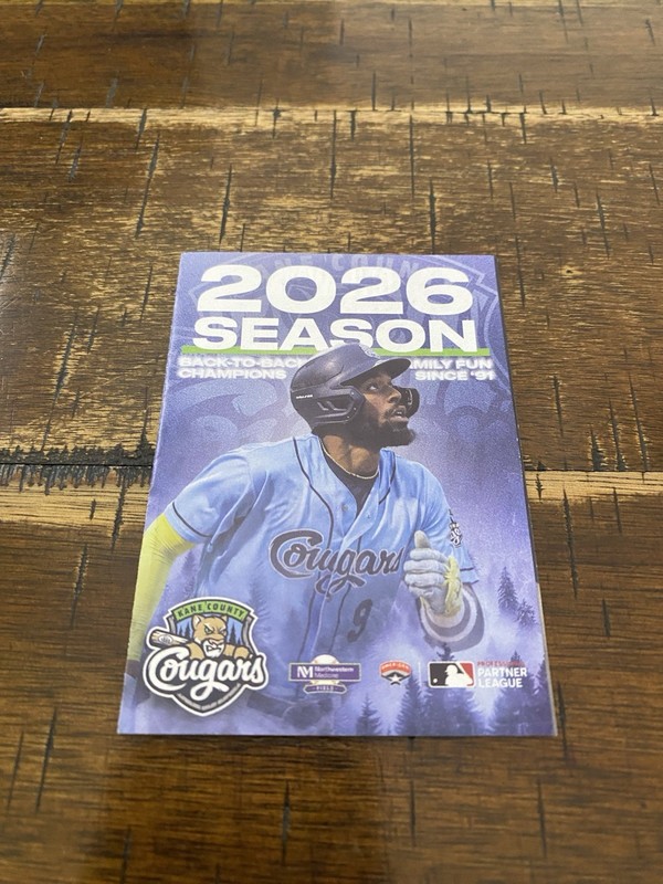 Kane County Cougars 2026 American Association Pocket Schedule 