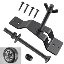 Spare Wheel Tire Steel Rack Mount Holder Fixed Support Carrier Wall-Mounted Set