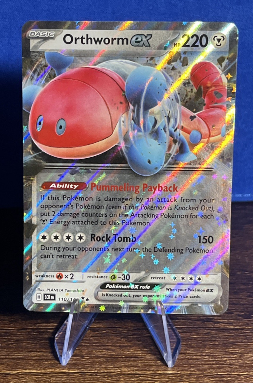 Pokemon TCG Orthworm ex 110/142 Stellar Crown Pokemon NM