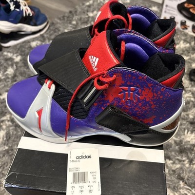 Adidas Men s T-MAC 5 Raptors Red Grey Purple Size 11