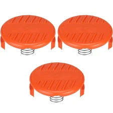3 Pack Maintenance Spool Cap & Spring For Black & Decker LSTE522 LSTE523
