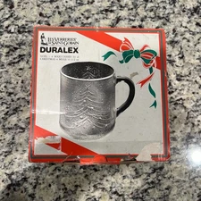Set of 4 Les Verreries De Saint Gobain Duralex Christmas Mugs Tempered Glass New