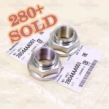 28044AA001 TWO Genuine OEM Subaru Impreza WRX STi Baja Legacy Forester Axle Nut