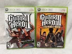 XBOX 360 GUITAR HERO II & GUITAR HERO III LEGENDS OF ROCK COMPLETE GAME LOT