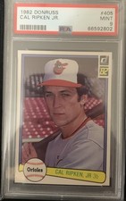 1982 DONRUSS CAL RIPKEN JR ROOKIE RC #405 PSA 9 CENTERED AND SHARP