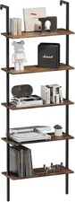 5-Tier Wall Mounted Ladder Shelf