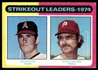 1975 Topps Card Baseball Nolan Ryan Steve Carlton Strikeout Leaders #312 VG