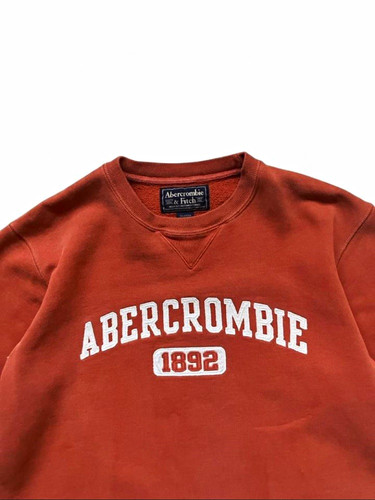 00s Abercrombie & Fitch Mens Orange 1892 “Reliable Outdoor Goods” Embroidered XL