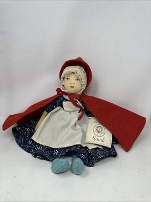 Vintage 1996 Colonial Williamsburg Sarah Cloth Doll w/Original Tag