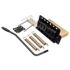 Musiclily Pro 52.5mm Modern 6-Screw Tremolo Bridge 36mm Solid Brass Black