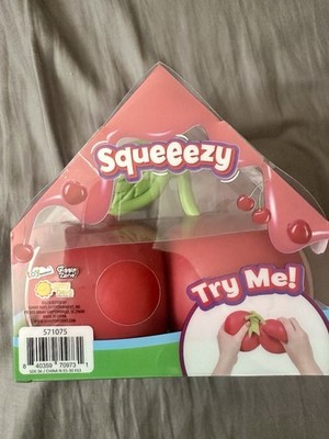 Squeeezy Squishy Sunny Days Toymendous Cherries JUMBO Squeeze Toy