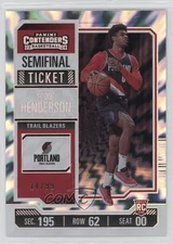 2023 Panini Contenders Semifinal Ticket 14/99 Scoot Henderson #27 Rookie RC 1a39