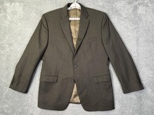 Lauren Ralph Lauren Suit Jacket Mens 42R Gray 100 Wool Two Button Business