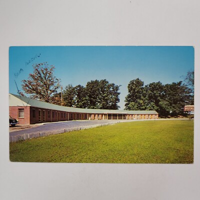 Wolverine Motel US-12 Jackson Michigan Vintage Chrome Postcard Sign Building