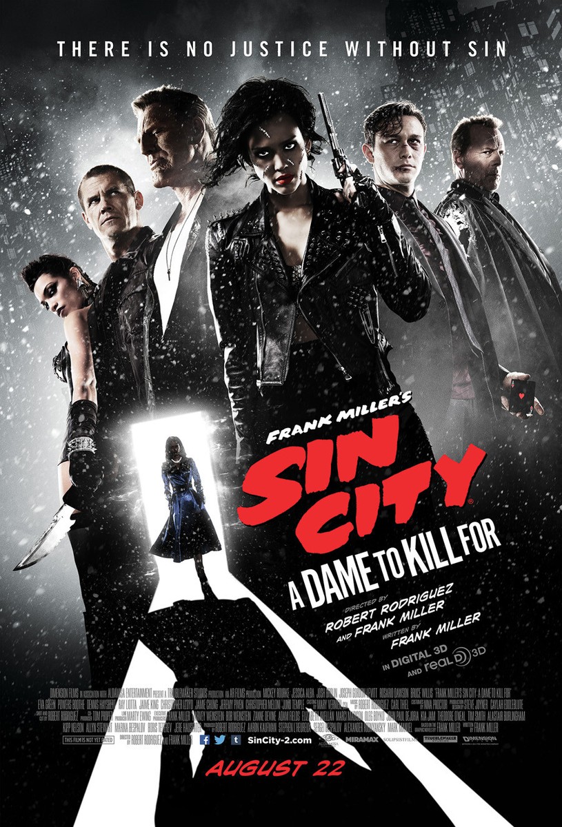 SIN CITY 2 A DAME TO KILL FOR MOVIE POSTER 2 Sided ORIGINAL FINAL