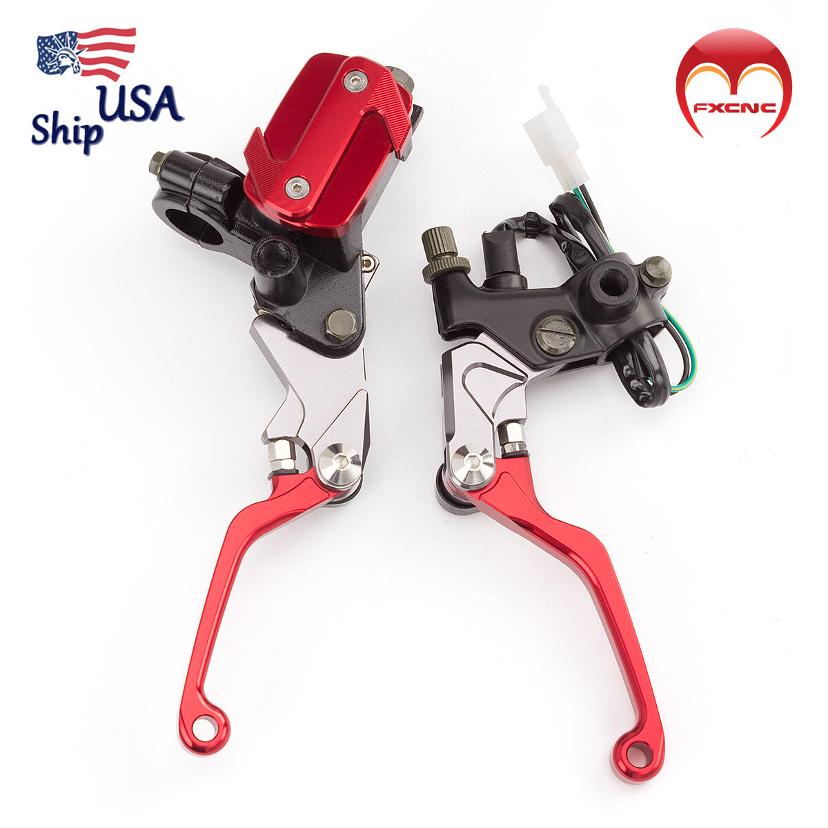 CNC Brake Master Cylinder Reservoir Levers For Yamaha YZF 350