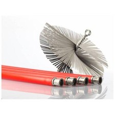 KIT PULIZIA CAMINI SCOVOLO PULIZIA CAMINO SPAZZACAMINO CANNE FUMARIE FLESSIBILE