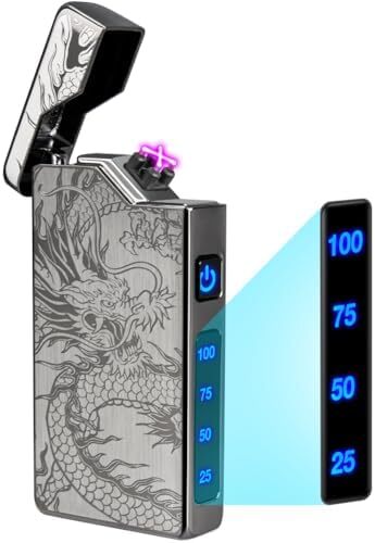 - Usb Rechargeable, Dual Arc Plasma Lighter, Windproof..