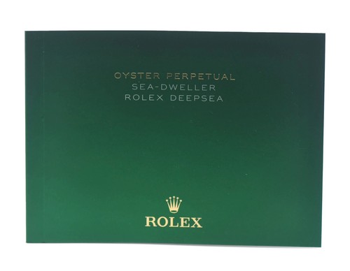 Rolex Sea-Dweller Deepsea Booklet Manual Italian 2018