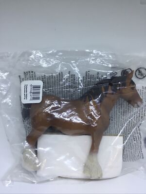Schleich 13670 Clydesdale Hengst Wallach  neu mit Fahne aus Sammlung Horse Club.