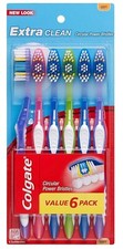Colgate 55538 Extra Clean Toothbrush Full Head Soft 6 Count