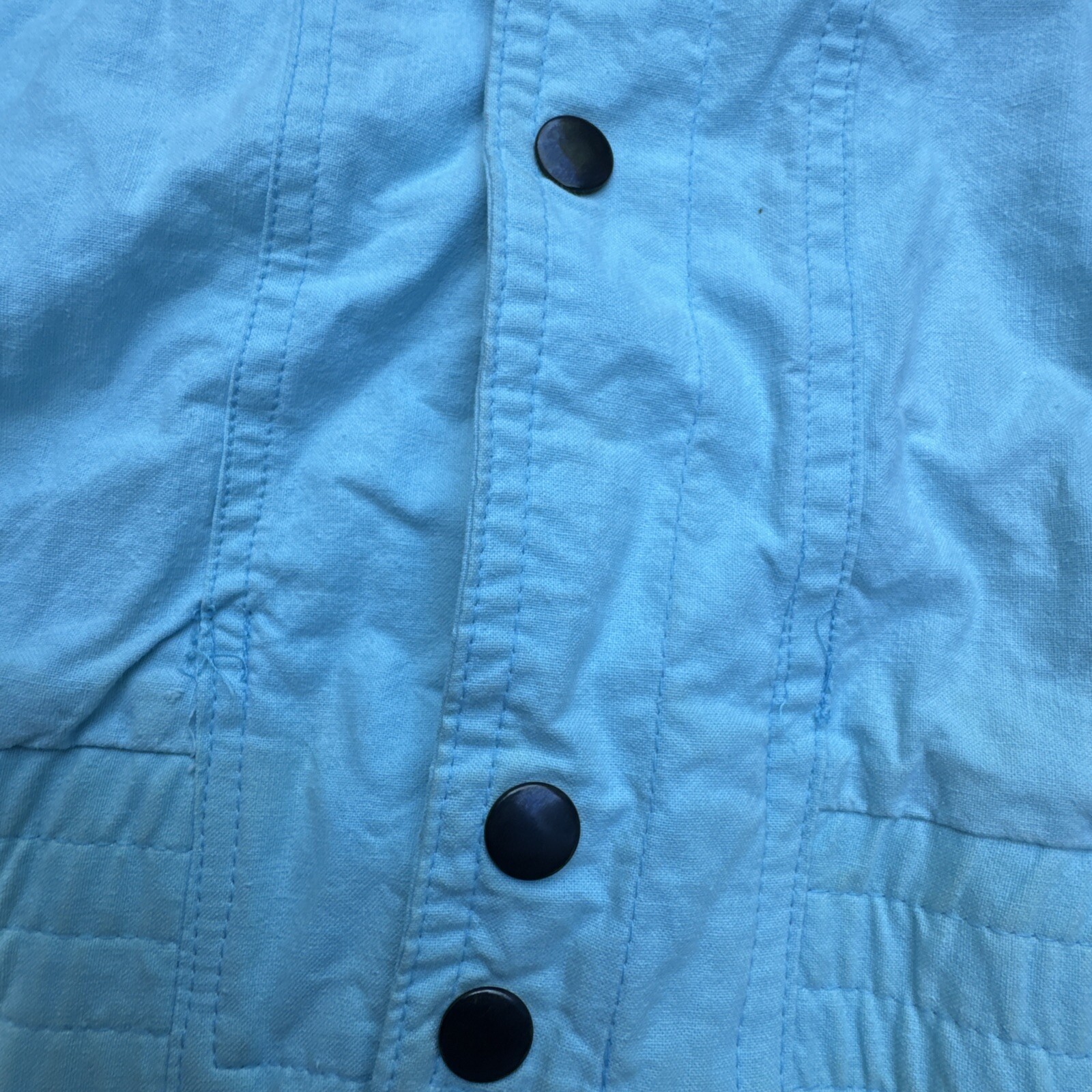 Rare Vintage PIONEER SKY BLUE SNAP BUTTON JACKET 105 Cm Macau Made LRG image 7
