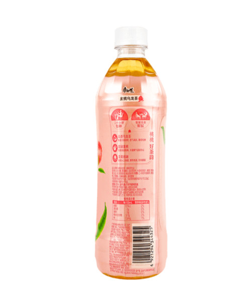 (5 Pack) KANGSHIFU Oolong Tea with Sweet Peach Juice, 16.9 Fl Oz 康师傅蜜桃乌龙茶