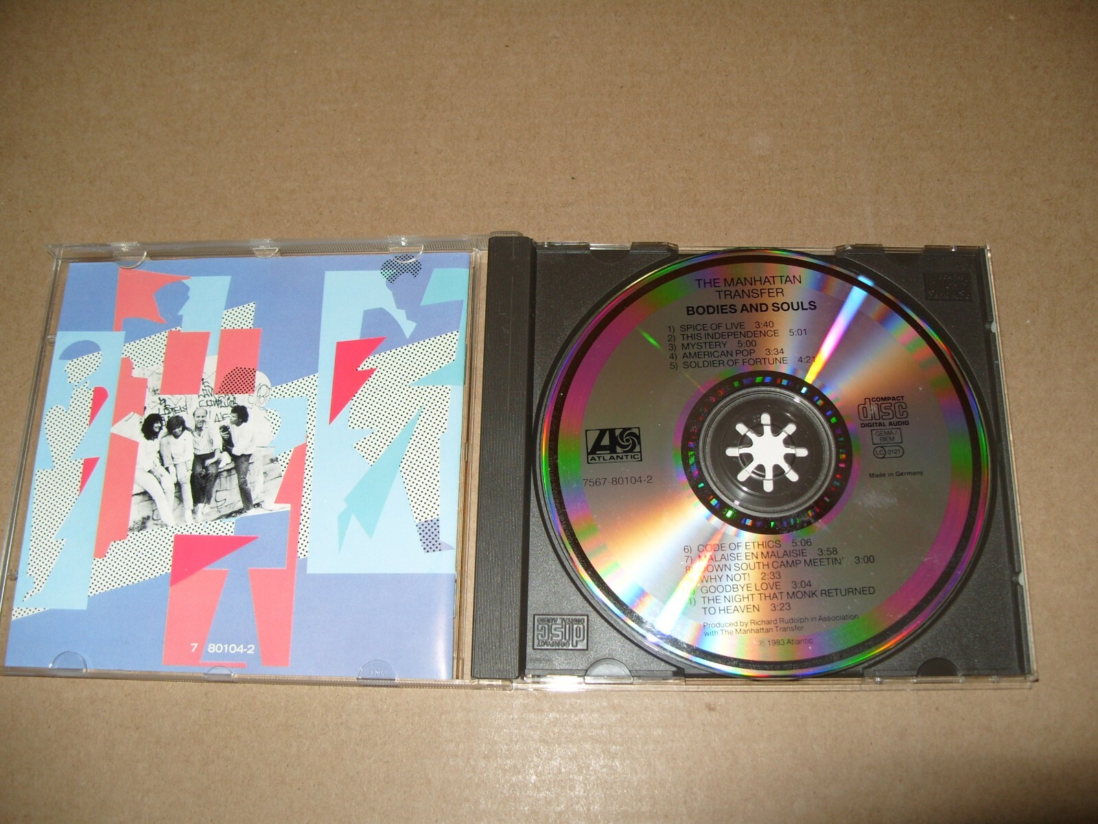 The Manhattan Transfer  Bodies and Souls 1983 cd +Inlays Excellent condition (A)