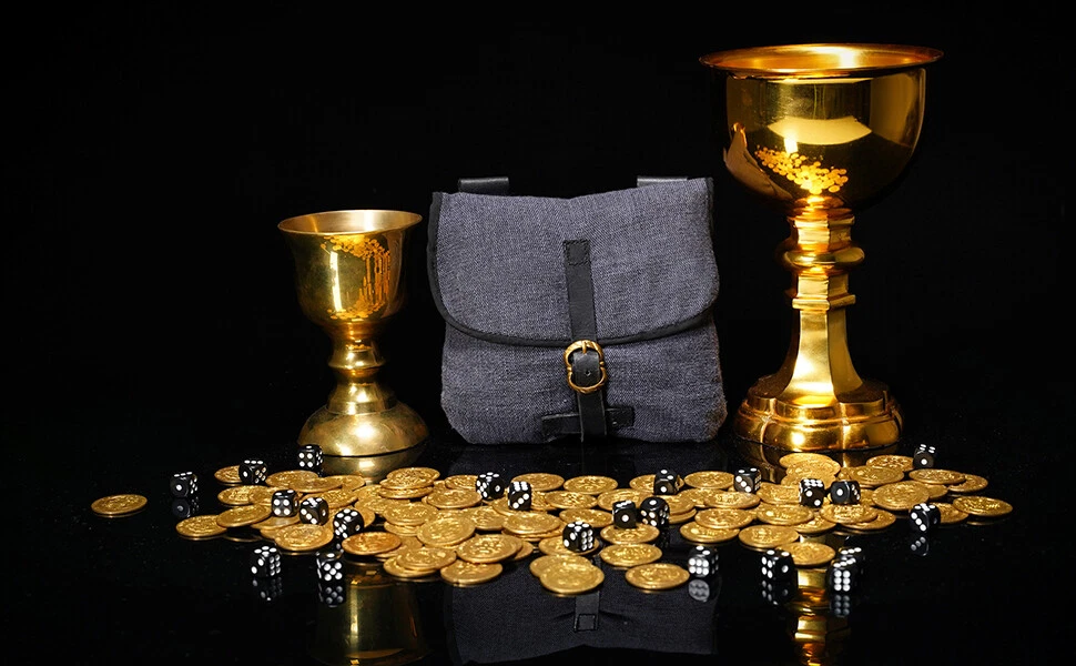 Canvas Belt Bag Medieval Buckle Waist Pouch Renaissance Cosplay Costume Purse
