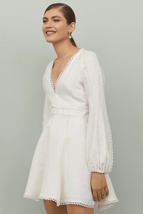 h and m white dress