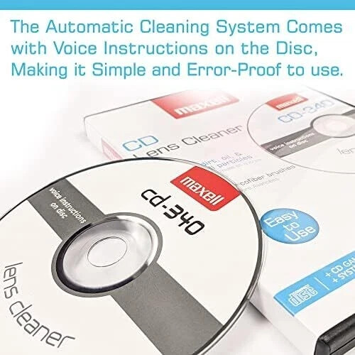 Pro 190048 CD-340 Laser Lens Cleaner - Safe & Effective CD Player & Game Station
