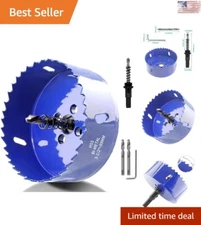Versatile Multi-Purpose 89mm/3 1/2" Hole Saw - Durable HSS Bi-Metal Cutter