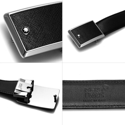 【新品】MontBlanc ベルト Classic Palladium Coated Reversible Belt – Pen & Ink Australia