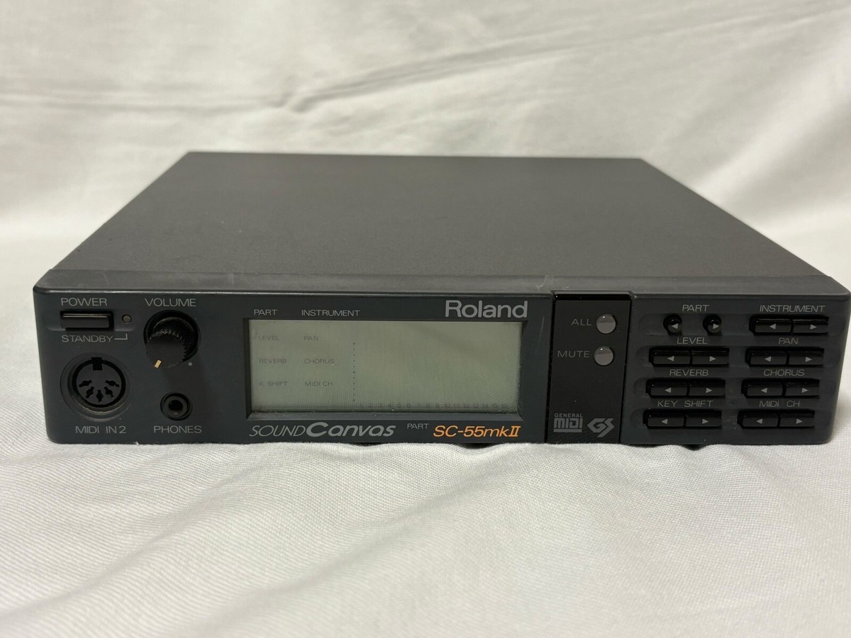 Roland SC-55mkII Sound Canvas GS MIDI Sound Generator Module W