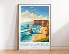 Great Ocean Road Australia, Rocky Beach Poster Premium Quality Choose your Size