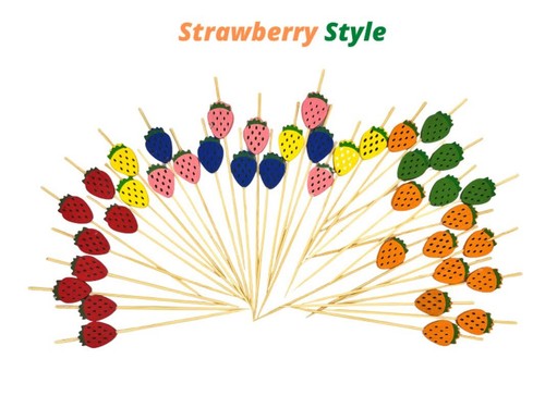 5 packs of Assorted Cocktail Picks (200 in each) & Free 100 Bamboo Toothpicks - Picture 9 of 12