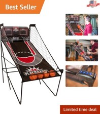 Quick Connect Double Shootout Basketball Game - 8 Game Modes - LED Scorer