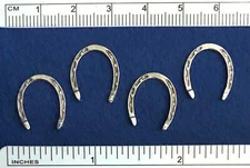 HIGH QUALITY RDLC Traditional 1:9 Scale MODEL HORSE SHOES - Polished Silver-tone
